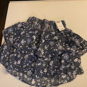 HOLLISTER girls Bubble Mini Skirt with Tiered Ruffles